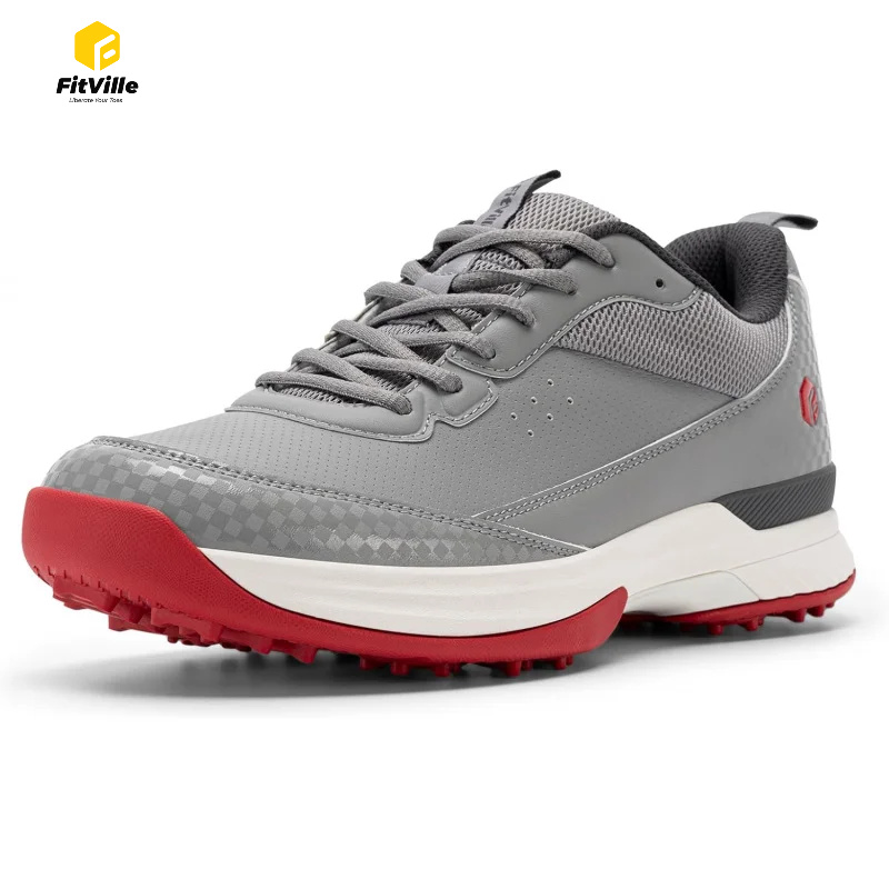 Men'S Shoes Water Resistant - Sapatos de Golfe FitVille Wide para