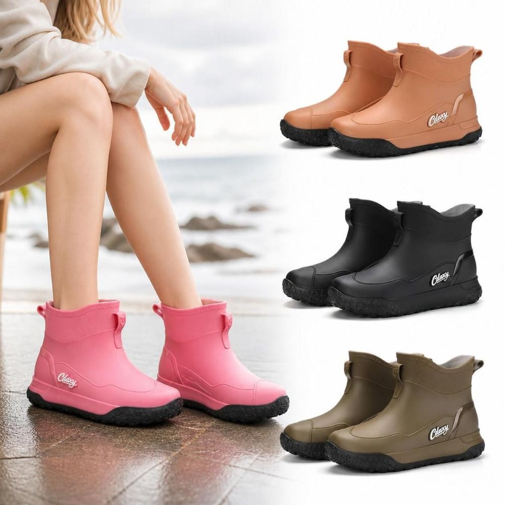 Men'S Shoes Water Resistant - Botas de chuva curtas, impermeáveis e