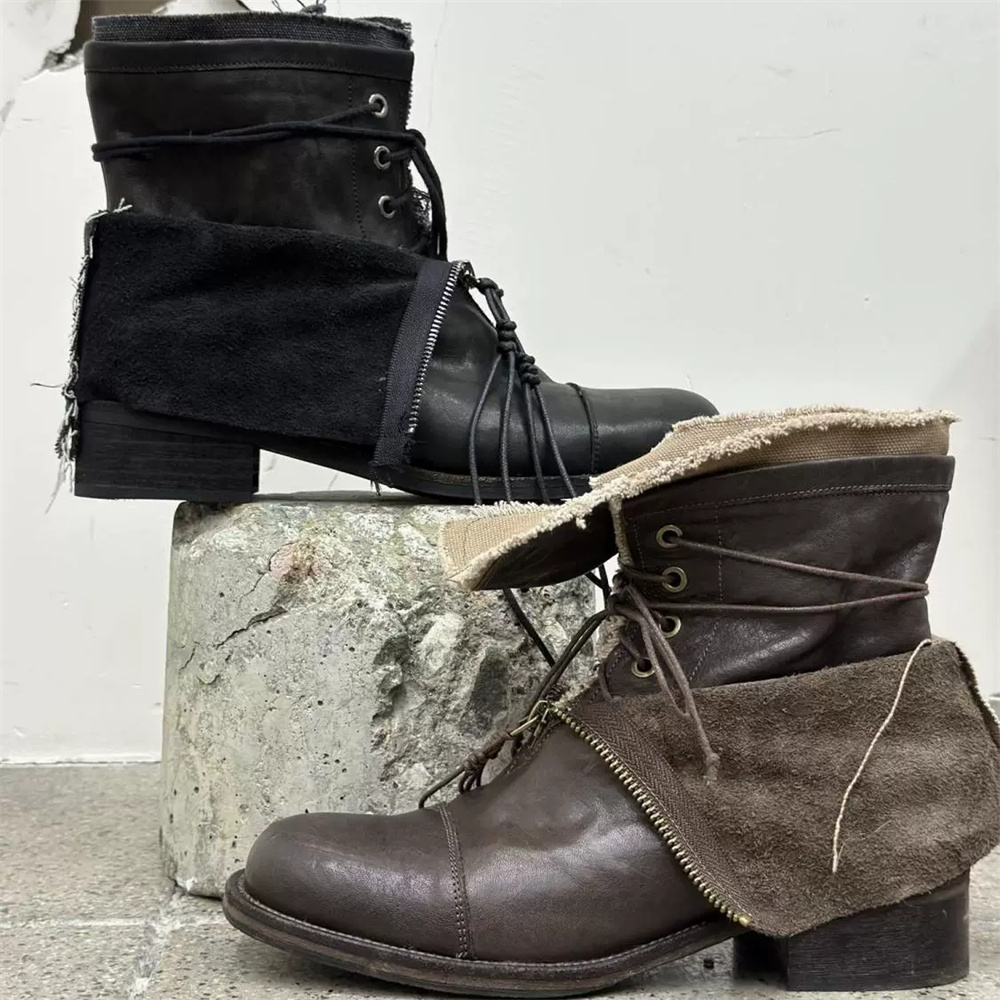 Botas Masculinas de Cano Alto  - Men'S Shoes Increase Height avaliação e preço