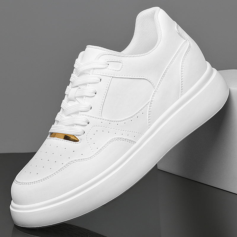 Tênis Masculinos de Couro Sint - Men'S Shoes Increase Height avaliação e preço